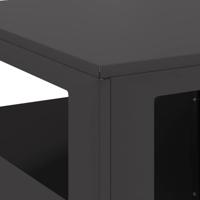 Vuurkorf Zwart 35 x 35 x 100 cm Koudgewalst staal - thumbnail