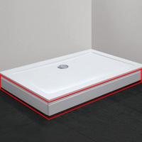 Badstuber Tris douchebak plint 120x80cm - thumbnail