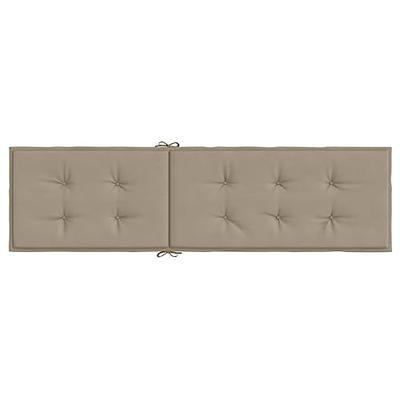 VidaXL Terrasstoelkussen (75+105)x50x4 cm taupe