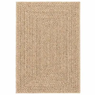 Vloerkleed ZIZUR beige binnen en buiten 120x170 cm jute look - thumbnail