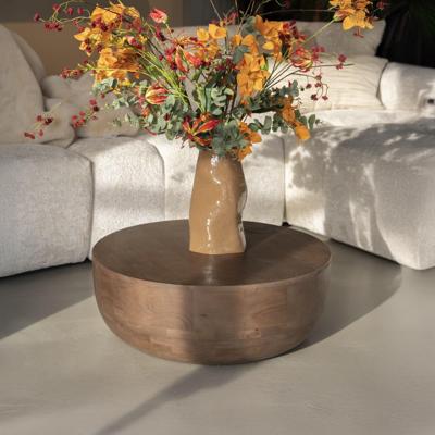 By-Boo Ronde Salontafel 'Karibu' Mangohout, 70cm
