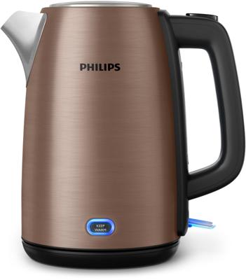 Philips Viva Collection HD9355/92 waterkoker 1,7 l 2060 W Zwart, Koper