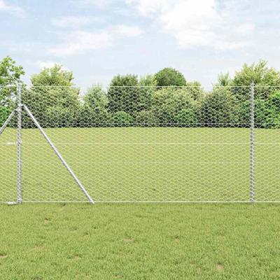 VidaXL Afrasteringspaal zilver 10 x 1,4 m (36 mm gaas) staal VidaXL Afrasteringspaal zilver 10 x 1,4 m (36 mm gaas) staal