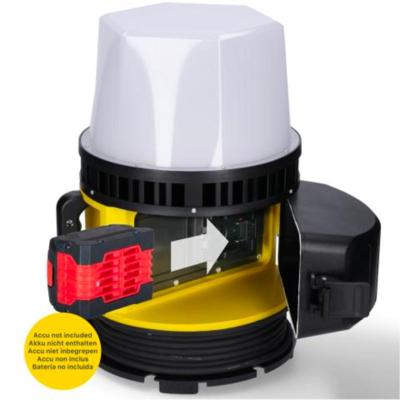 LED&apos;s Work 18V HybridPro Bouwlamp 12000lm - op accu en netstroom - 80W - IP55 & Rough Service Tested
