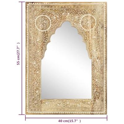 VidaXL Spiegel handgeschilderd 40x55 cm massief mangohout