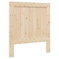 Bedframe met hoofdbord massief grenenhout 90x200 cm - thumbnail
