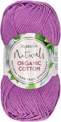 Stylecraft Naturals Organic Cotton 7185 Amethyst - Haakgaren / Breigaren