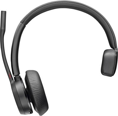 HP Poly Voyager 4310 USB-C Headset +BT700 Dongle On Ear headset Bluetooth Mono Zwart Noise Cancelling Volumeregeling, Microfoon uitschakelbaar (mute) Computer