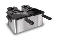 Inventum GF461 friteuse Frituurpan 5 l Dubbel Zwart, Roestvrijstaal Vrijstaand 3600 W - thumbnail