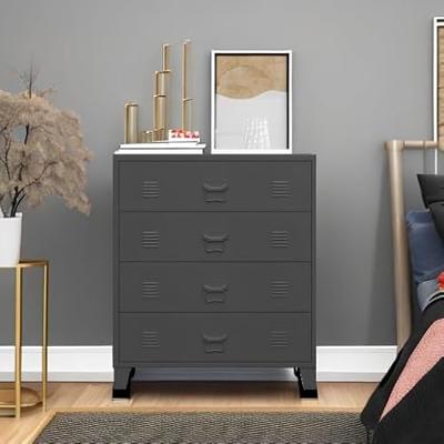 Ladekast industrieel 78x40x93 cm metaal antracietkleurig