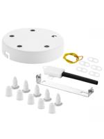 Light depot - plafondkap metaal 5 lichts - wit - Outlet - thumbnail