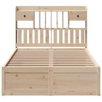 Bedframe zonder matras massief grenenhout 135x190 cm - thumbnail