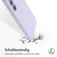 Accezz Liquid Silicone Backcover voor Samsung Galaxy S25 Plus Telefoonhoesje Paars - thumbnail