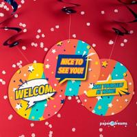Gevelvlag &apos;Welcome&apos; Sterren - thumbnail