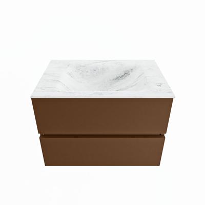 MONDIAZ VICA-DLUX 70cm badmeubel onderkast Rust 2 lades. Inbouw wastafel CLOUD midden 1 kraangat, kleur Opalo. MONDIAZ VICA-DLUX 70cm badmeubel onderkast Rust 2 lades. Inbouw wastafel CLOUD midden 1 kraangat, kleur Opalo.