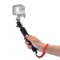 Universele 360 graad Selfie stick met rode touw voor GoPro mobiele telefoon compact camera's met 1/4 schroefdraad gat lengte: 210mm-525mm - thumbnail