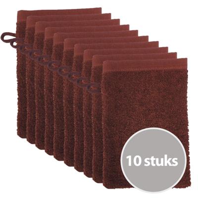 The One Washandjes Bruin - 10 stuks