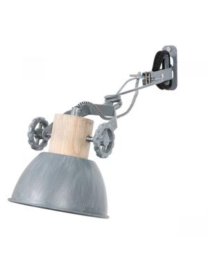 Steinhauer KlemspotGearwood zinkgrijs met hout - 2752GR