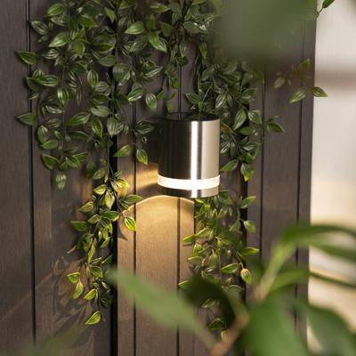 Solar Wandlamp LED Zilver