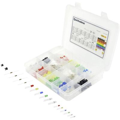 Barthelme LED-assortiment Rood, Blauw, Groen, Geel, Koud-wit, Warm-wit Rond 3 mm, 5 mm 120 mcd, 800 mcd, 2000 mcd, 14000 mcd, 20000 mcd 20 °, 25 °, 30 ° 20 mA, Barthelme LED-assortiment Rood, Blauw, Groen, Geel, Koud-wit, Warm-wit Rond 3 mm, 5 mm 120 mcd, 800 mcd, 2000 mcd, 14000 mcd, 20000 mcd 20 °, 25 °, 30 ° 20 mA,