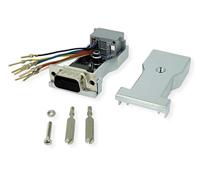 ROLINE DB9 male-RJ45 female 8P/8C 8 aders., zilver - thumbnail