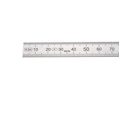 HELIOS PREISSER biegsamer Stahlmaßstab 200mm 13x0,5mm VA DIN2968 0460222 Duimstok 200 mm