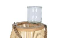 Kaarshouder Home ESPRIT Natuurlijk Lichtbruin Bamboe 35 x 35 x 85 cm - thumbnail