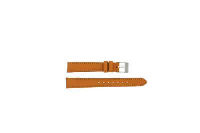 Horlogeband Universeel 804.12.16 Leder Oranje 16mm