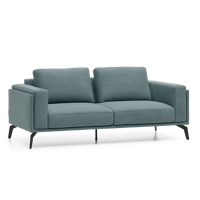 2,5-Zitsbank Panama Blauw Stof - thumbnail