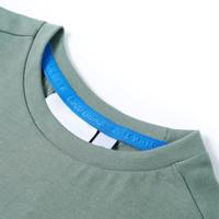 Kindershirt dinosaurusprint 104 kakikleurig - thumbnail