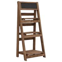 VidaXL Plantenstandaard 3-laags met bord 40x30x90 cm massief vurenhout - thumbnail