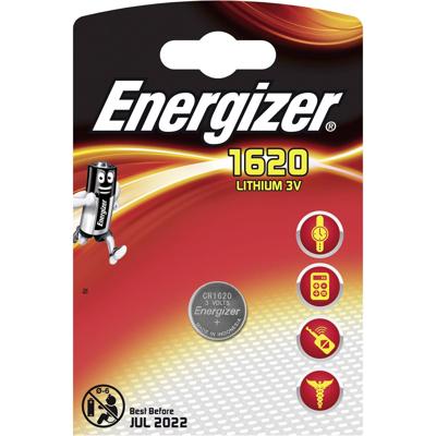 Energizer Knoopcel CR1620 3 V 1 stuk(s) 79 mAh Lithium CR1620