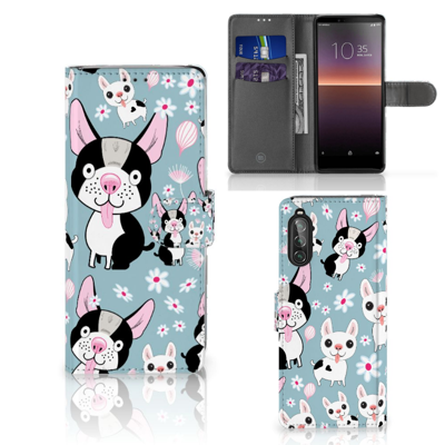 Sony Xperia 10 II | Telefoonhoesje | Met pasjeshouder | Hondjes