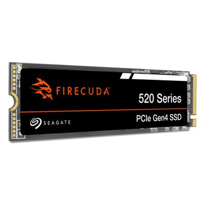 Seagate FireCuda 520, 1 TB, Interne SSD, M.2 PCIe Gen4 ×4 NVMe 1.4, met snelheden tot 5000/4850 MB/s, 3 jaar Rescue Services (ZP1000GV3A012)