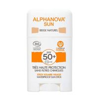 Alphanova Sun Sun bio SPF50+ face sun stick - beige 12 Gram - thumbnail