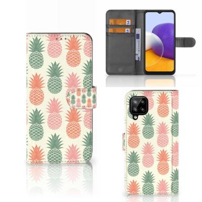 Samsung Galaxy A22 4G | M22 | Book Cover | Ananas