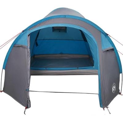 Koepeltent met dak met opslag Blauw 384 x 254 x 170 cm