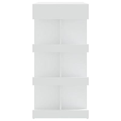 Bartafel met opbergrek 100x50x101,5 cm bewerkt hout wit