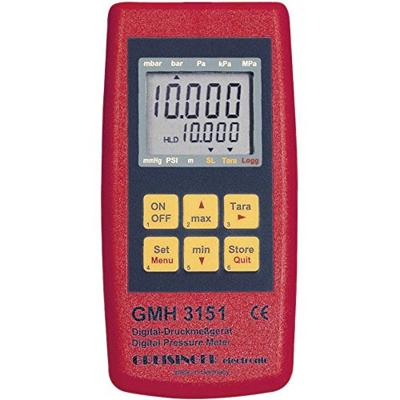 Greisinger GMH 3151 Gasdrukmeter Luchtdruk 0.0025 - 0.6 bar Met datalogger Greisinger GMH 3151 Gasdrukmeter Luchtdruk 0.0025 - 0.6 bar Met datalogger