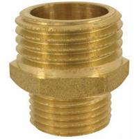 Messing verloopnippel met buitendraad 3/4 x 1/2 inch - thumbnail