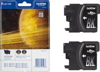 Brother LC-1100BK Black Ink Cartridge 2 stuks - thumbnail