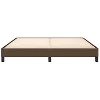Bedframe zonder matras stof donkerbruin 160x200 cm - thumbnail
