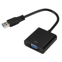 External Graphics Card Converter Cable USB3.0 to VGA Resolution: 720P(Black) - thumbnail