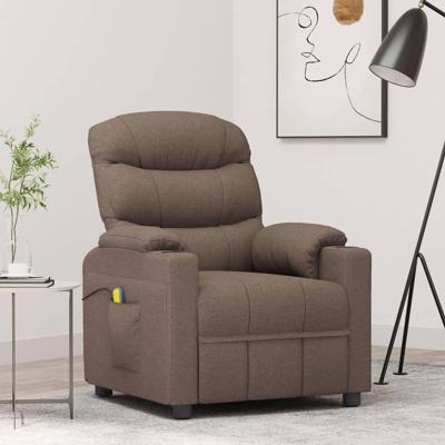Massagestoel stof taupe