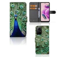 Xiaomi Redmi Note 12S | Telefoonhoesje | Met pasjeshouder | Pauw - thumbnail