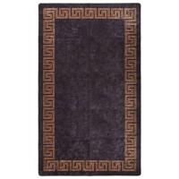 VidaXL Vloerkleed wasbaar anti-slip 190x300 cm zwart en goudkleurig - thumbnail