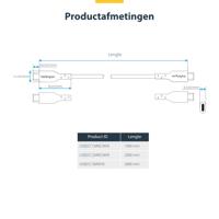 StarTech.com 3m USB-C Laadkabel, Wit, USB 2.0 Type-C Laptop Oplaadkabel, 60W 3A Power Delivery, USB-C Data Kabel, M/M - thumbnail
