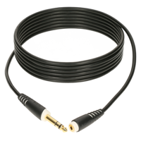 AS-EX60600 Verlengkabel TRS 6,3mm male naar 3,5mm female 6m - thumbnail