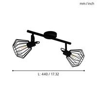 Eglo PlafondlampTabillano 2-lichts - 98763 - thumbnail
