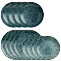 Sambonet Fusion Blue 12-delige serviesset - Blauw - Porselein - thumbnail